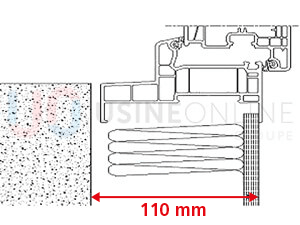 Doublage 110 mm + Aile de Recouvrement Intérieur de 17 mm