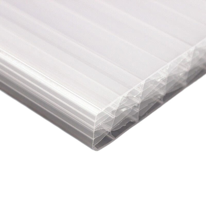 Plaque polycarbonate alvéolaire épaisseur 10 mm 100 x 100 cm Transparent :  : Jardin