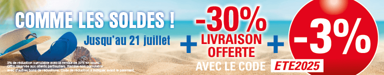 Promotion -3% Supplémentaire avec le code ETE2025