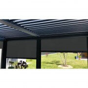 Store acrylique motorisé pour pergola