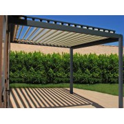 Pergola bioclimatique motorisée bicolore