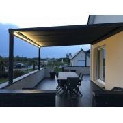 Pergola toile enroulable 2 modules indépendants