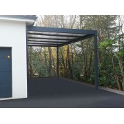 Carport adossé (structure seule) 6x4 toit plat