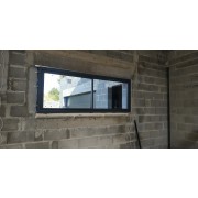 Coffre linteau avec fenêtre coulissante gris anthracite