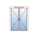 Porte Fenêtre PVC 2 Vantaux VEKA avec Volet Roulant Électrique (Moteur Somfy ou Simu) ou Manuel Intégré Sur Mesure