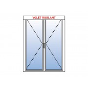 Porte fenetre alu 2 vantaux