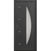 Porte d'Entrée Aluminium Orphie Demi-Lune Sur Mesure