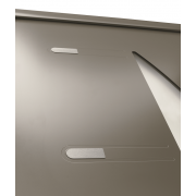 Porte d'Entrée Aluminium Orphie Demi-Lune Sur Mesure