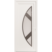 Porte d'Entrée PVC Cyclone Demi-Lune