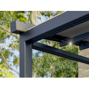 Pergola Aluminium Toile Rétractable S-Luxe Sauleda® Technical Etanche Auto-portée Electrique 