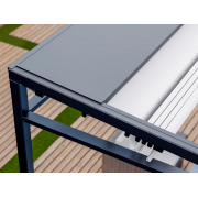 Toile Protégée dans Auvent Pergola Toile Rétractable S-Luxe Sauleda® Technical Etanche Auto-portée Electrique 