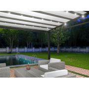 Lumière Led Pergola Toile Rétractable S-Luxe Sauleda® Technical 