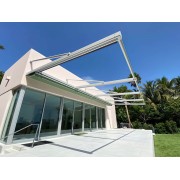 Pergola Suspendue Villa Toit Plat Toile Rétractable S-Luxe Sauleda® Technical Etanche Electrique