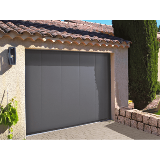 Porte de Garage Coulissante Électrique Sommer 4.5m Finition Lisse Sur Mesure