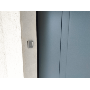 Porte de Garage Coulissante Électrique Somfy Gris Antracite Finition Lisse Rainure Haute