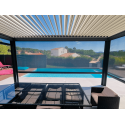 Moustiquaire ZIP Coffre 85 Électrique Somfy Verticale Extérieur pour Pergola & Véranda Sur Mesure