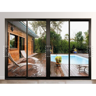 Baie coulissante 4 vantaux