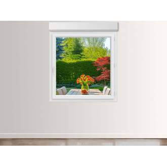 Fenêtre PVC 1 Ouvrant Tirant Droit avec Volet Roulant Intégré