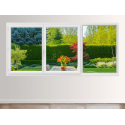Fenêtre PVC 3 Vantaux VEKA (2 Ouvrants + 1 Fixe à droite) Blanc, Gris, Beige ou Chêne Doré Ouvrants à la Française Sur Mesure