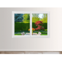 Fenêtre PVC 2 Vantaux VEKA Blanc, Gris, Beige ou Chêne Doré Ouvrants à la Française Sur Mesure