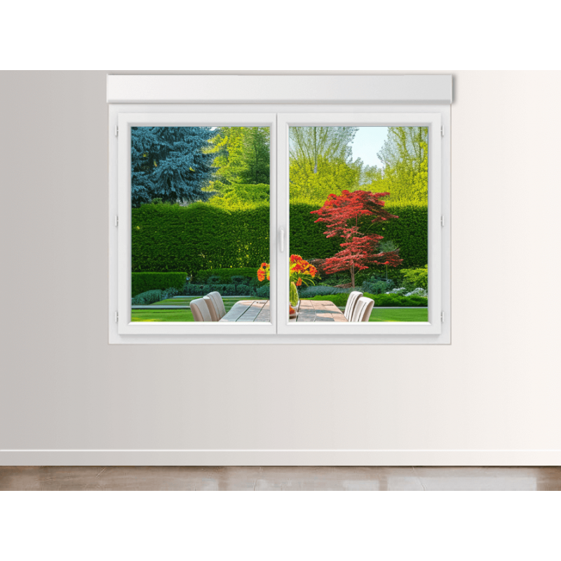 Fenêtre pvc 2 Ouvrants avec volet roulant intérieur intégré