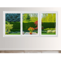Fenêtre PVC 3 Vantaux VEKA (Seul à Droite) Blanc, Gris, Beige ou Chêne Doré Ouvrants à la Française Sur Mesure