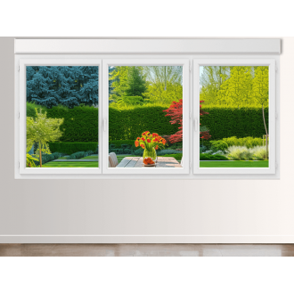 Fenêtre PVC 3 Ouvrants (Seul à Droite) avec Volet Roulant Intégré