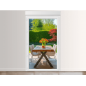 Porte Fenêtre PVC 1 Vantail VEKA Tirant Gauche avec Volet Roulant Électrique (Moteur Somfy ou Simu) ou Manuel Intégré Sur Mesure