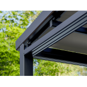 Pergola Toile Rétractable Grande S-Luxe Sauleda® Technical avec Structure Latérale pour Store