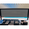 Store Screen ZIP Coffre 120 Micro-Perforé PVC Dickson Électrique Somfy Vertical Extérieur pour Pergola & Véranda Sur Mesure
