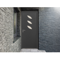 Porte d'Entrée Aluminium 60 Sprat 3 Vitrages Ovales Sur Mesure