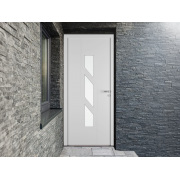Porte d'Entrée Aluminium Sila 3 Vitrages Verticaux Sur Mesure