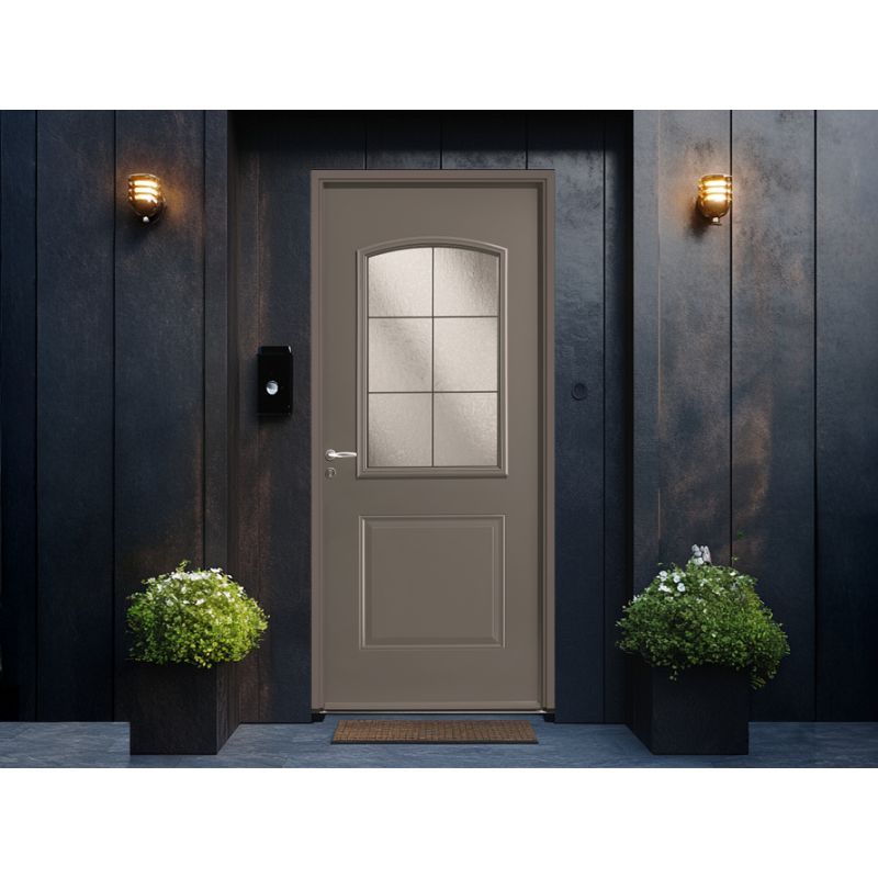 Porte d'entrée Acier Ablette