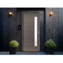 Porte d'Entrée Acier Asten Vitrage Rectangle Sur Mesure