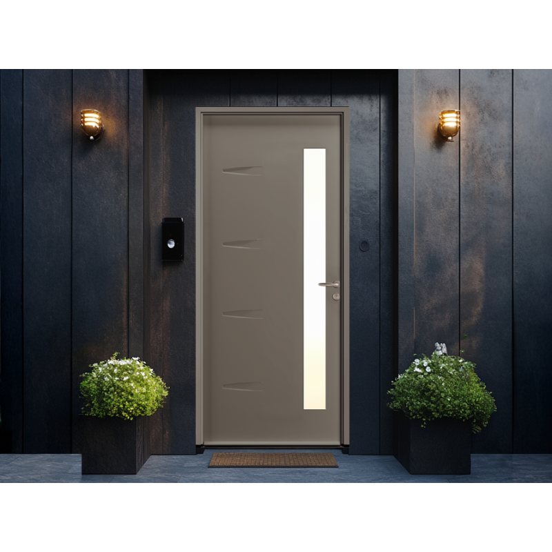 Porte d'entrée acier Teddy