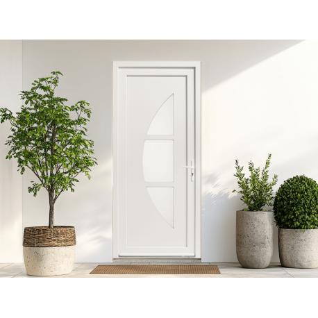 Porte Entrée PVC Eole Demi-Lune