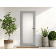 Porte d'Entrée pvc Malaga vitrage intégral sablé dépoli