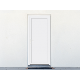 Porte de service PVC 1 vantail panneau plein