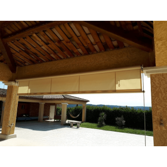 Store à Guide électrique pour pergola