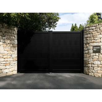 Portail Battant Aluminium plein Karina