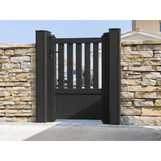 Portillon Aluminium semi-ajouré vertical Audrey