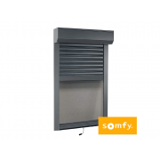 Volet roulant aluminium SOMFY ral 7016