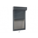 Volet Roulant Aluminium Coffre Extérieur Électrique DELTA DORE (Télécommande ou Interrupteur) avec Moustiquaire Sur Mesure