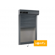 Volet roulant solaire gris anthracite 7016