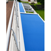 Store de toiture sur pergola 8.58 x 2 m - 2 modules indépendants