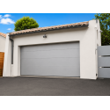 Porte de Garage Sectionnelle Électrique (Moteur SOMMER) Panneaux Isolants Acier 40 mm Ressort Torsion RT200 Sur Mesure