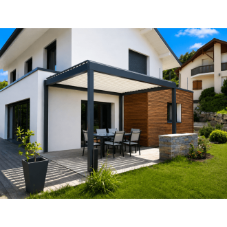 Pergola bioclimatique autoportée motorisée 4x4