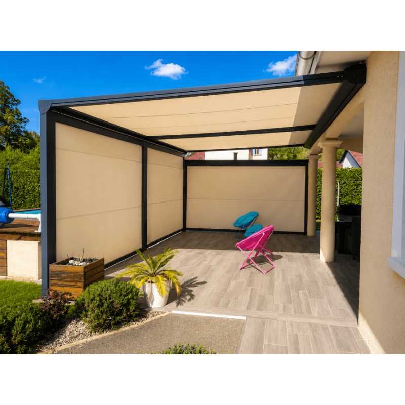 Store motorisé pour pergola