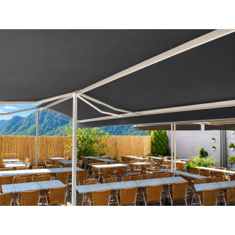 Store double pente gris