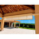 Store à Guide Vertical Toile UO Plus Acrylique Manuel Extérieur pour Pergola & Véranda Sur Mesure